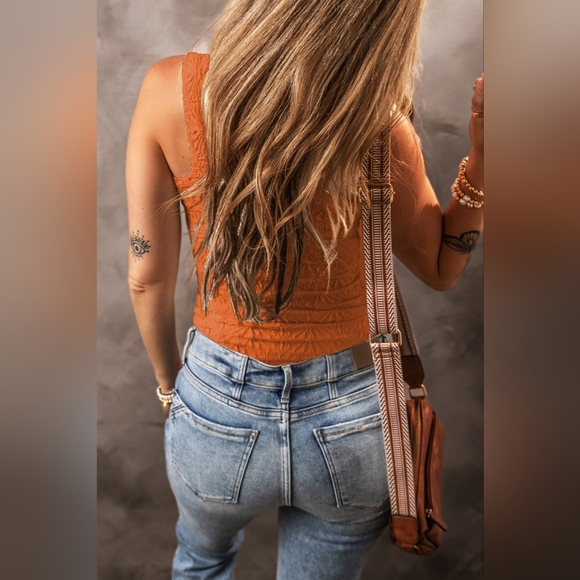 Square Neck Wide Strap Tank Top. Hit The Like ♡ Button For SALE Price - Picture 3 of 5